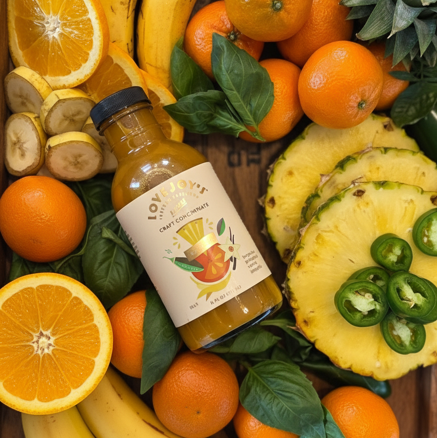 Sunshine Mimosa Mixer – Tangerine Pineapple Vanilla (12 oz Sunshine Mimosa Mixer – Tangerine Pineapple Vanilla (12 oz