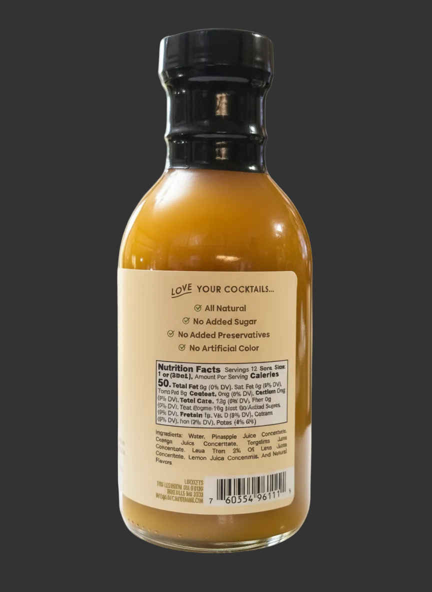 Sunshine Mimosa Mixer – Tangerine Pineapple Vanilla (12 oz