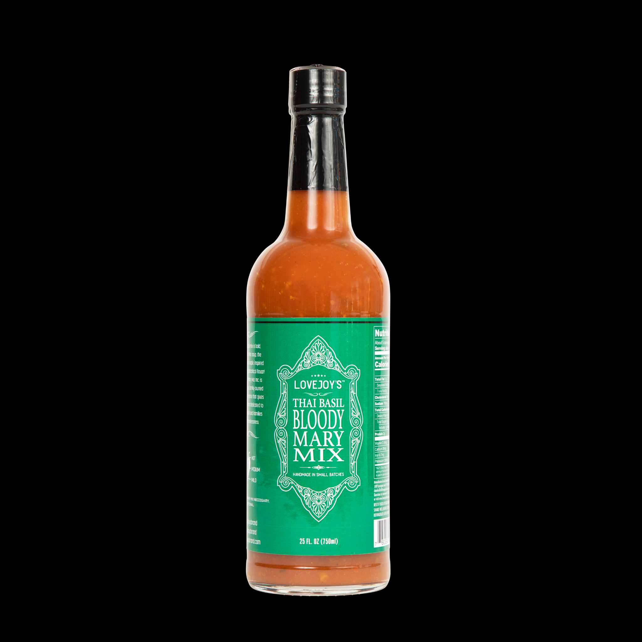 Bloody Mary Mix Thai Basil 25oz Lovejoysbrand