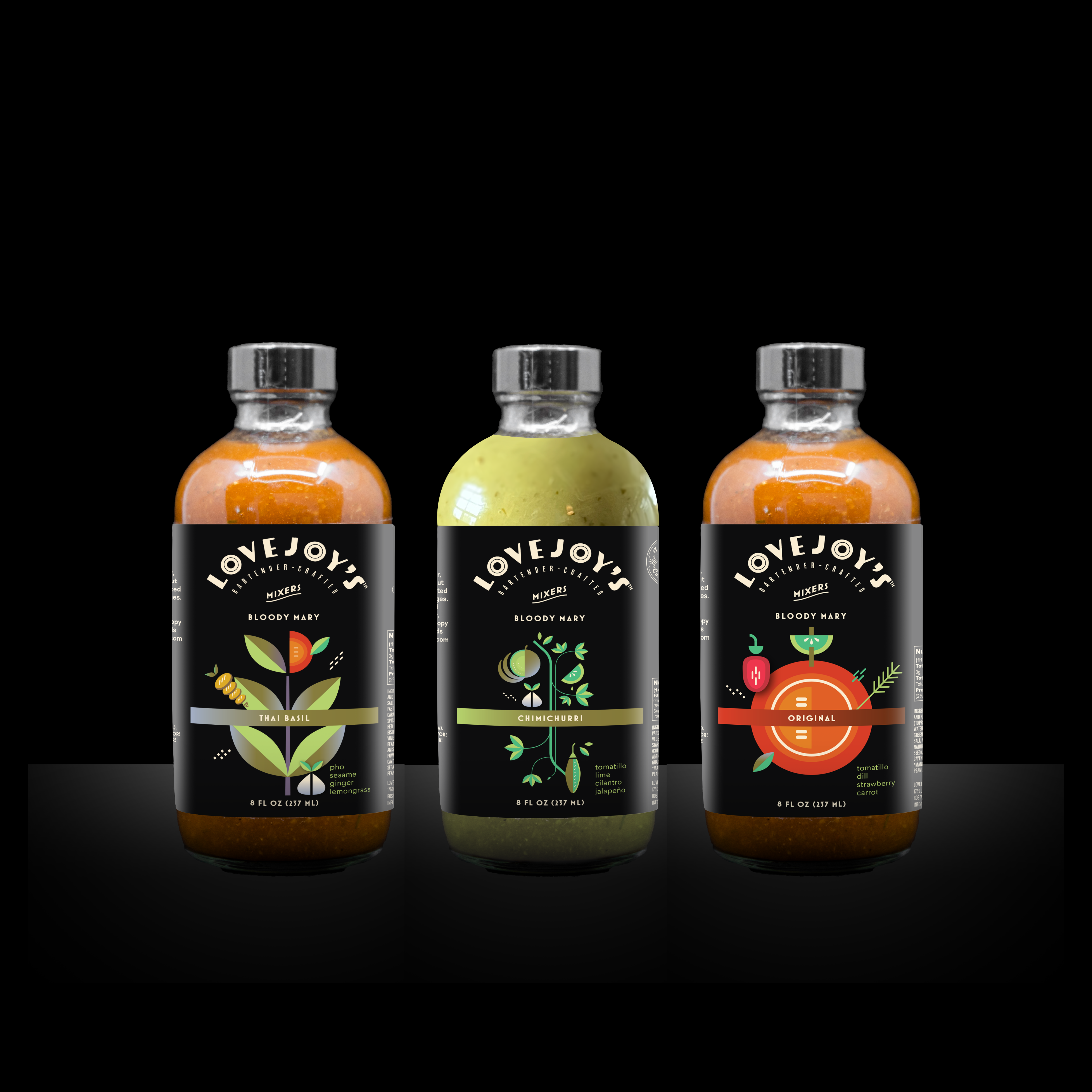 Lovejoy's Bloody Mary Mix Trio | 3 Bottles, 6 Cocktails Lovejoy's Bloody Mary Mix Trio | 3 Bottles, 6 Cocktails