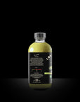 Bottle of Lovejoy's 8oz Chimichurri Bloody Mary Mix with side view of label with directions.