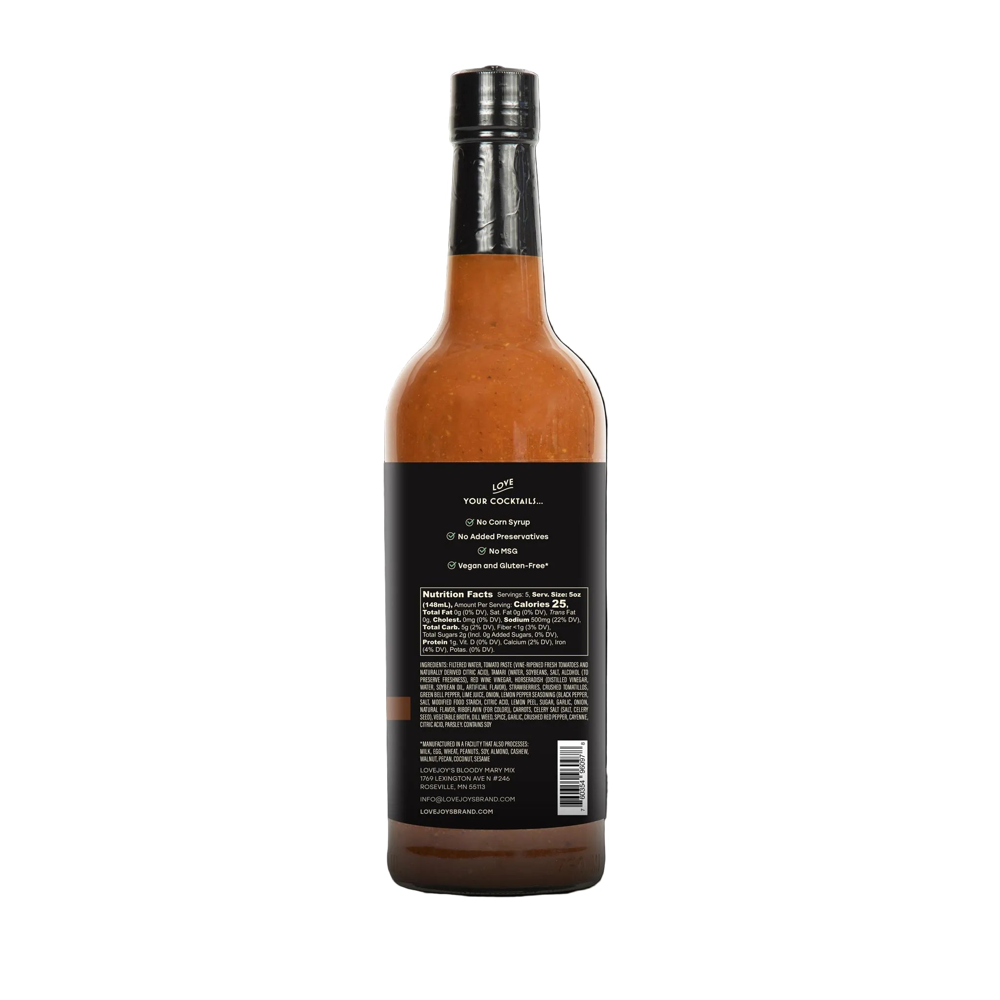Lovejoy's Original Bloody Mary Mix – 2 Pack (25 oz / 750 ml